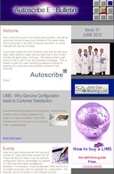 Autoscribe E-bulletin